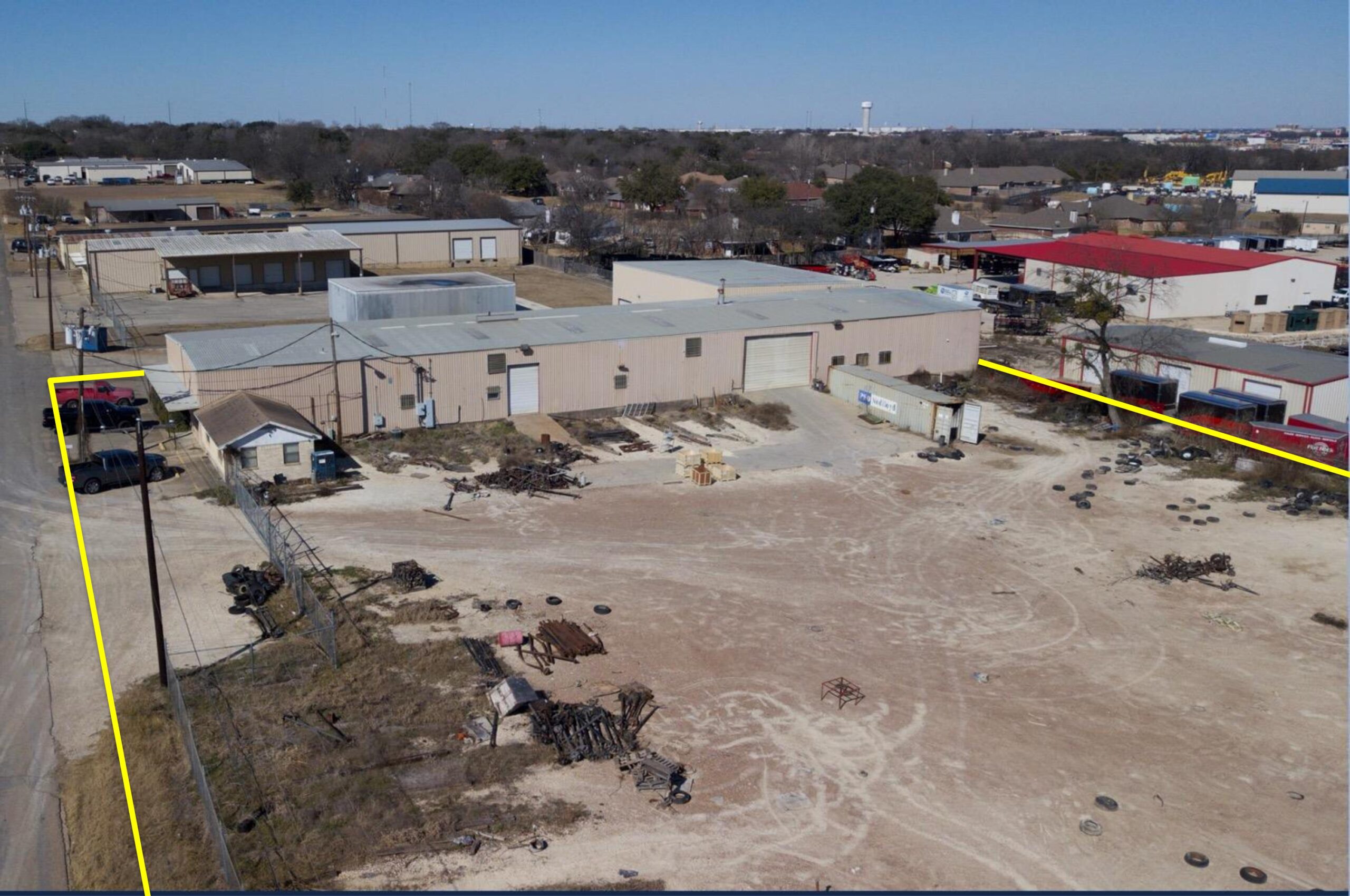 Aerial photo of Industrial building in Hewitt, Texas