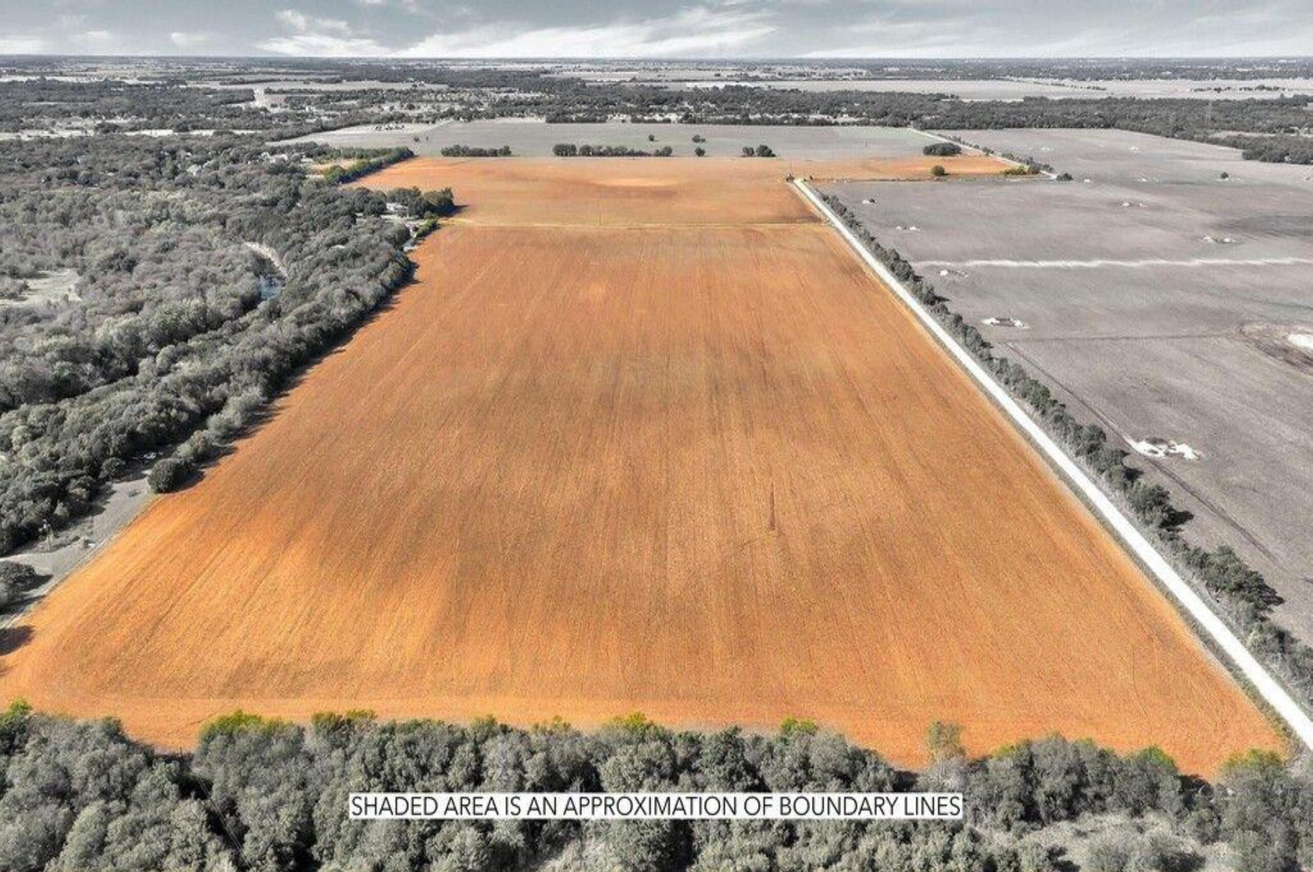 Aerial photo of land in Barrett Road Woodway, Texas